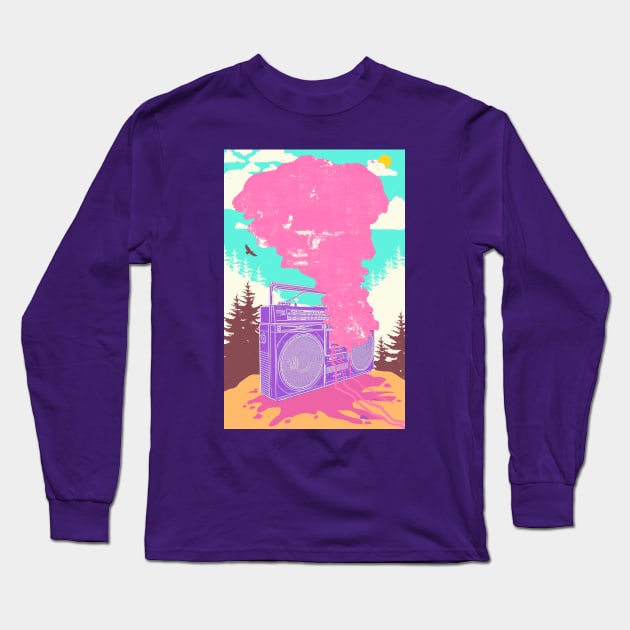 MELTED BOOMBOX Long Sleeve T-Shirt by Showdeer